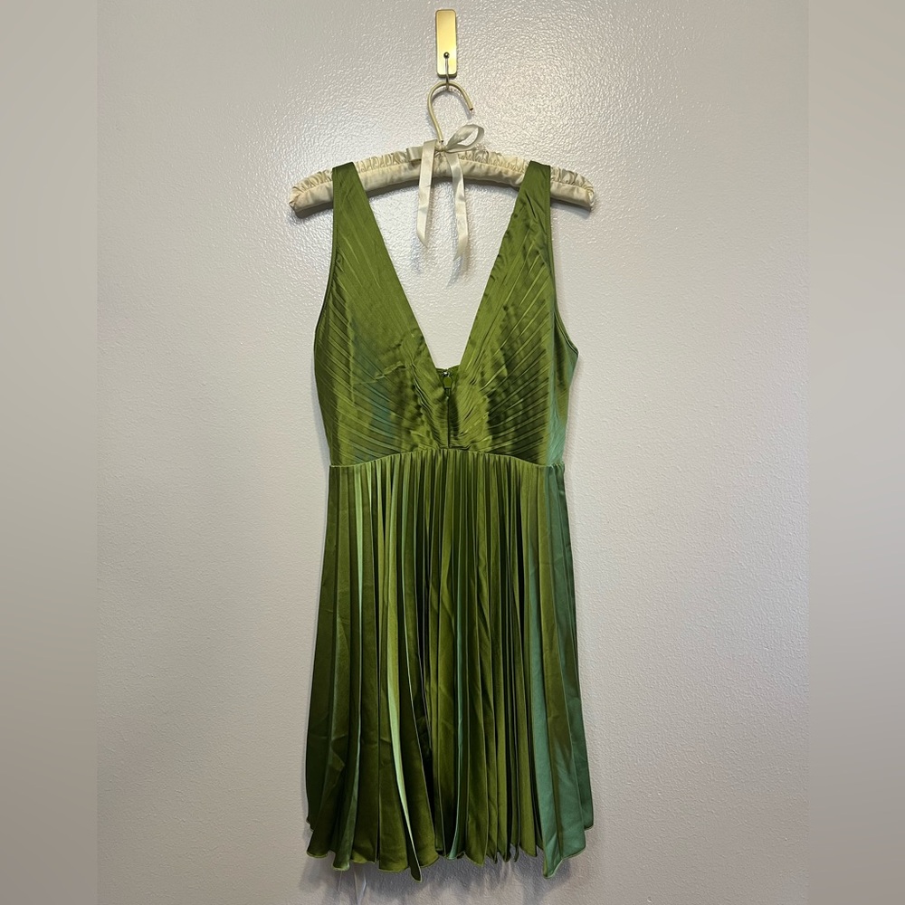 Abercrombie & Fitch Green Pleated Sundress
